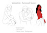 draw custom nsfw pinup pose line art from your photo